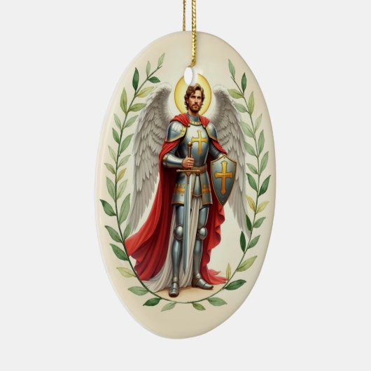 Heilige Michael der Erzengel Katholik Keramik Ornament (Rechts)