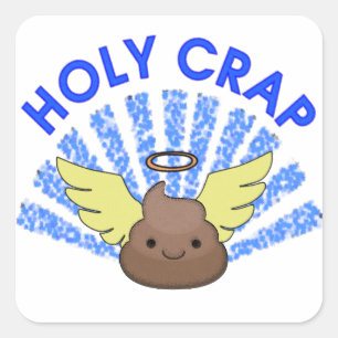 Heilige Mist Quadratischer Aufkleber