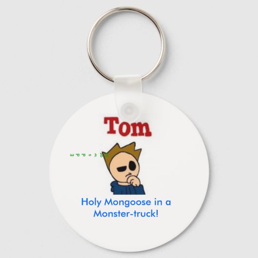 Heilige Mongolin in einem Monster-LKW! Schlüsselanhänger (Vorderseite)