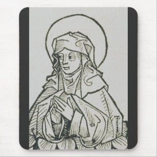 Heilige Monika mittelalterliche minimalistische Li Mousepad