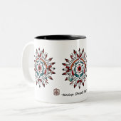 "Heilige Muster" Zweifarbige Tasse (Vorderseite Links)