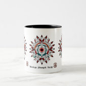 "Heilige Muster" Zweifarbige Tasse (Mittel)