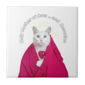 Heilige Mutter der Katzen und Hingabe Fliese (Vorderseite)