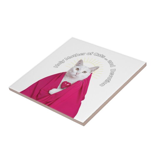 Heilige Mutter der Katzen und Hingabe Fliese (Seite)