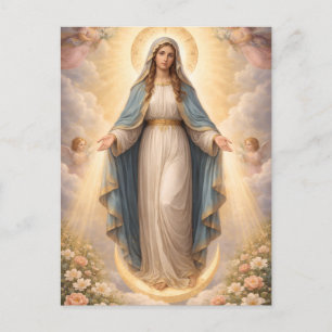 Heilige Mutter Gottes Göttliche Liebe & Schutz´11 Feiertagspostkarte