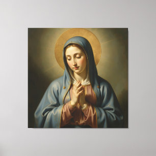 Heilige Mutter Gottes – Göttliche Liebe & Schutz´2 Leinwanddruck