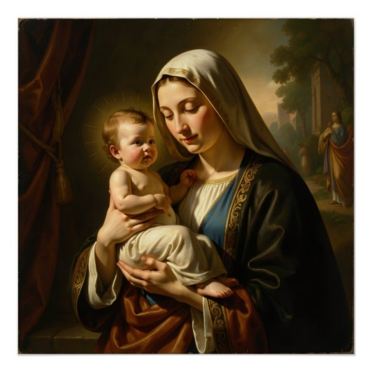 Heilige Mutter Gottes – Göttliche Liebe & Schutz´5 Poster (Vorderseite)
