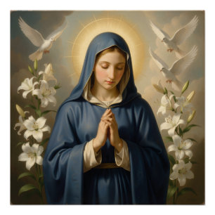 Heilige Mutter Gottes – Göttliche Liebe & Schutz´7 Poster