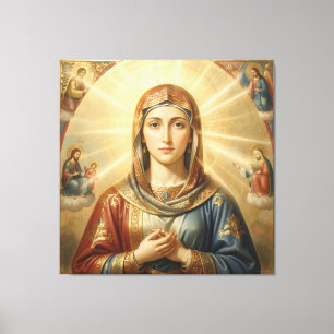 Heilige Mutter Gottes – Göttliche Liebe & Schutz´8 Leinwanddruck
