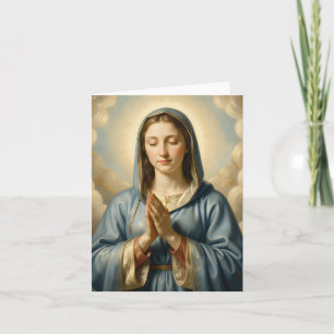 Heilige Mutter Gottes – Göttliche Liebe & Schutz Feiertagskarte