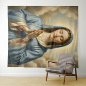 Heilige Mutter Gottes – Göttliche Liebe & Schutz Wandteppich (Beispiel (Horizontal))