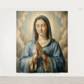 Heilige Mutter Gottes – Göttliche Liebe & Schutz Wandteppich (Vorderseite)