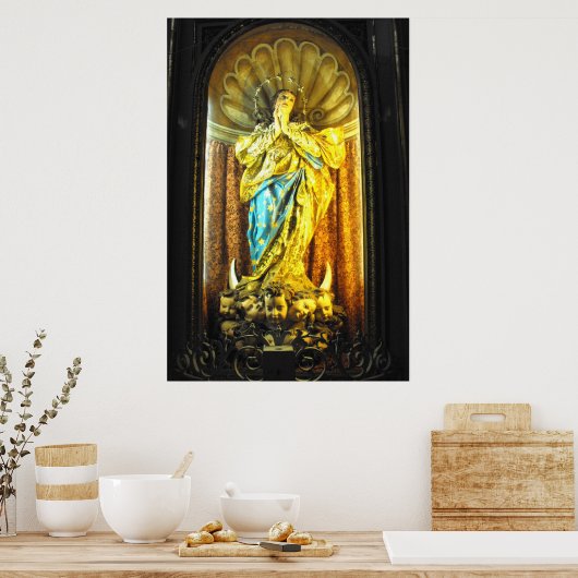 Heilige Mutter Maria, St. John-Co-Kathedrale Poster (Küche)