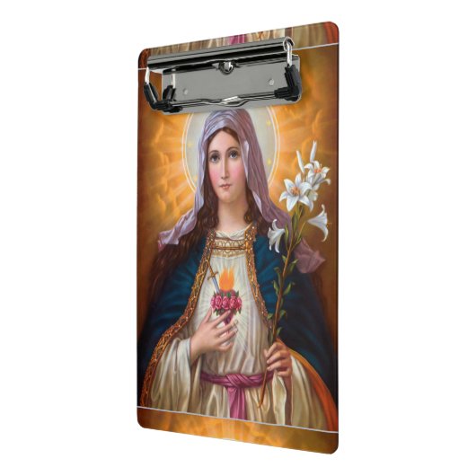 Heilige Mutter Maria Unbeflecktes Herz, St. Maria, Mini Klemmbrett (Gewinkelt2)