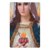 Heilige Mutter Maria Unbeflecktes Herz, St. Maria, Mini Klemmbrett (Rückseite)
