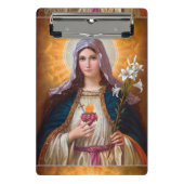 Heilige Mutter Maria Unbeflecktes Herz, St. Maria, Mini Klemmbrett (Vorderseite)