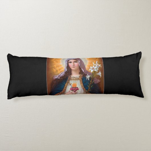 Heilige Mutter Maria Unbeflecktes Herz, St. Maria, Seitenschläferkissen (Rückseite)