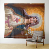 Heilige Mutter Maria Unbeflecktes Herz, St. Maria, Wandteppich (Beispiel (Horizontal))