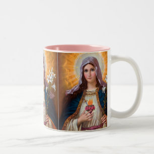 Heilige Mutter Maria Unbeflecktes Herz, St. Maria, Zweifarbige Tasse