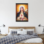 Heilige Mutter Mary Immakulieren Herz, katholische Leinwanddruck (Insitu (Schlafzimmer))