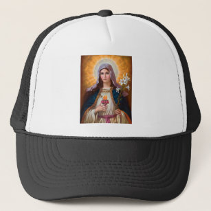 Heilige Mutter Mary Immakulieren Herz, katholische Truckerkappe