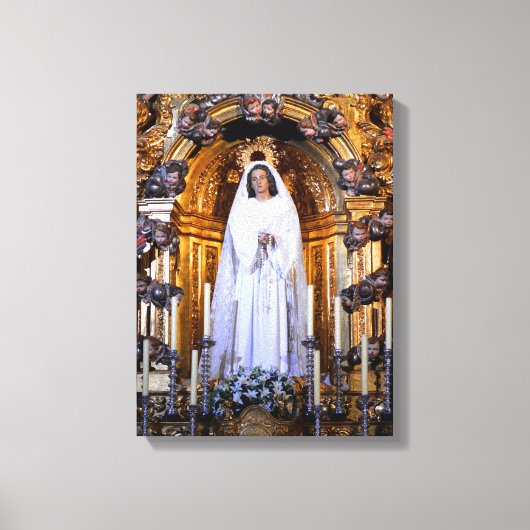 Heilige Mutter Mary Leinwanddruck (Vorderseite)