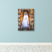 Heilige Mutter Mary Leinwanddruck (Insitu (Holzboden))