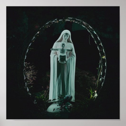 Heilige Mutter Mary und Baby Jesus Christlich Poster (Vorne)