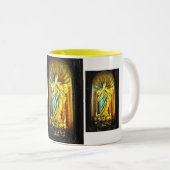 Heilige Mutter Mary Zweifarbige Tasse (VorderseiteRechts)