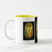 Heilige Mutter Mary Zweifarbige Tasse (Links)