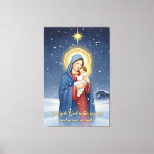 Heilige Mutter und Jesuskind auf Leinwand (Vorderseite)