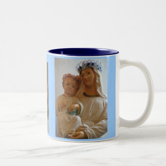 Heilige Mutter-und KinderTasse Zweifarbige Tasse (Rechts)