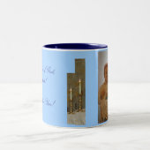 Heilige Mutter-und KinderTasse Zweifarbige Tasse (Mittel)