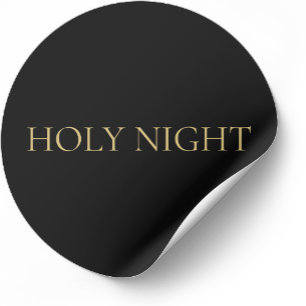 HEILIGE NACHT Minimalistisches christliches Weihna Runder Aufkleber