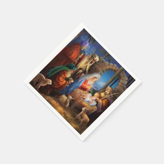 Heilige Nacht Serviette (Ecke)