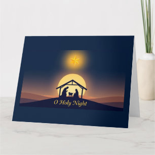 Heilige Nacht Weihnachten Geburt Christi Karte