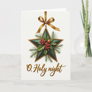 Heilige Nacht Weihnachtskarte Karte