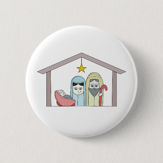Heilige Nachtkrippe Button (Vorderseite)