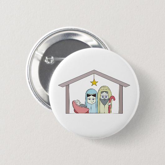 Heilige Nachtkrippe Button (Vorne & Hinten)