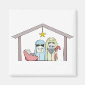 Heilige Nachtkrippe Magnet (Vorne)