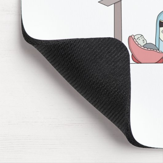 Heilige Nachtkrippe Mousepad (Ecke)