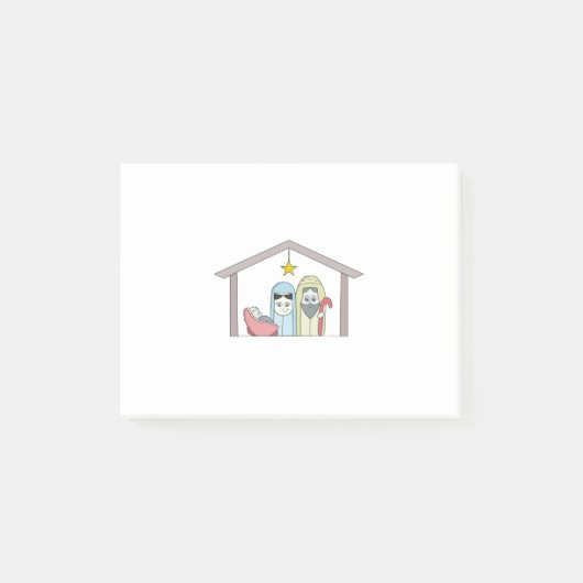 Heilige Nachtkrippe Post-it Klebezettel (Vorderseite)