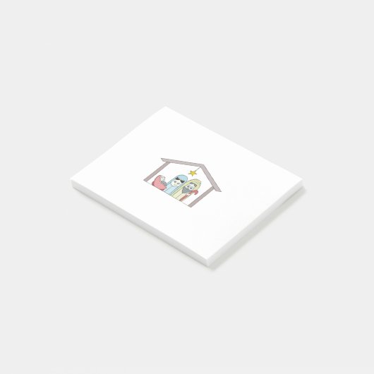 Heilige Nachtkrippe Post-it Klebezettel (angewinkelt)