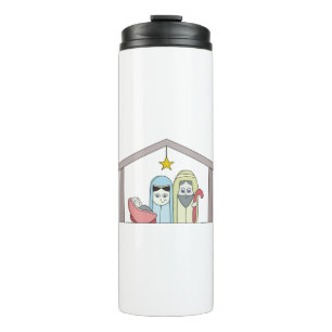 Heilige Nachtkrippe Thermosbecher