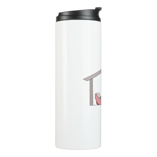 Heilige Nachtkrippe Thermosbecher (Nach links gedreht)