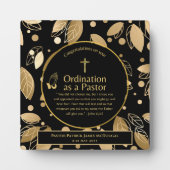 Heilige, neu ordinierte Pastor Bibel Verse Custom Fotoplatte (Vorderseite)