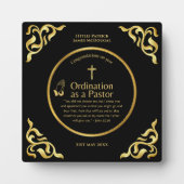 Heilige, neu ordinierte Pastor Personalisiertes Ge Fotoplatte (Vorderseite)