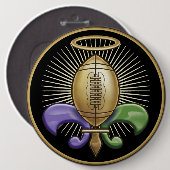 Heilige NOLA-Trophäe (P) Button (Vorne & Hinten)