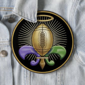 Heilige NOLA-Trophäe (P) Button (Beispiel)