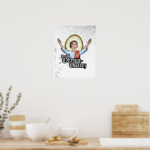 Heilige Ocasio-Cortez Poster (Küche)